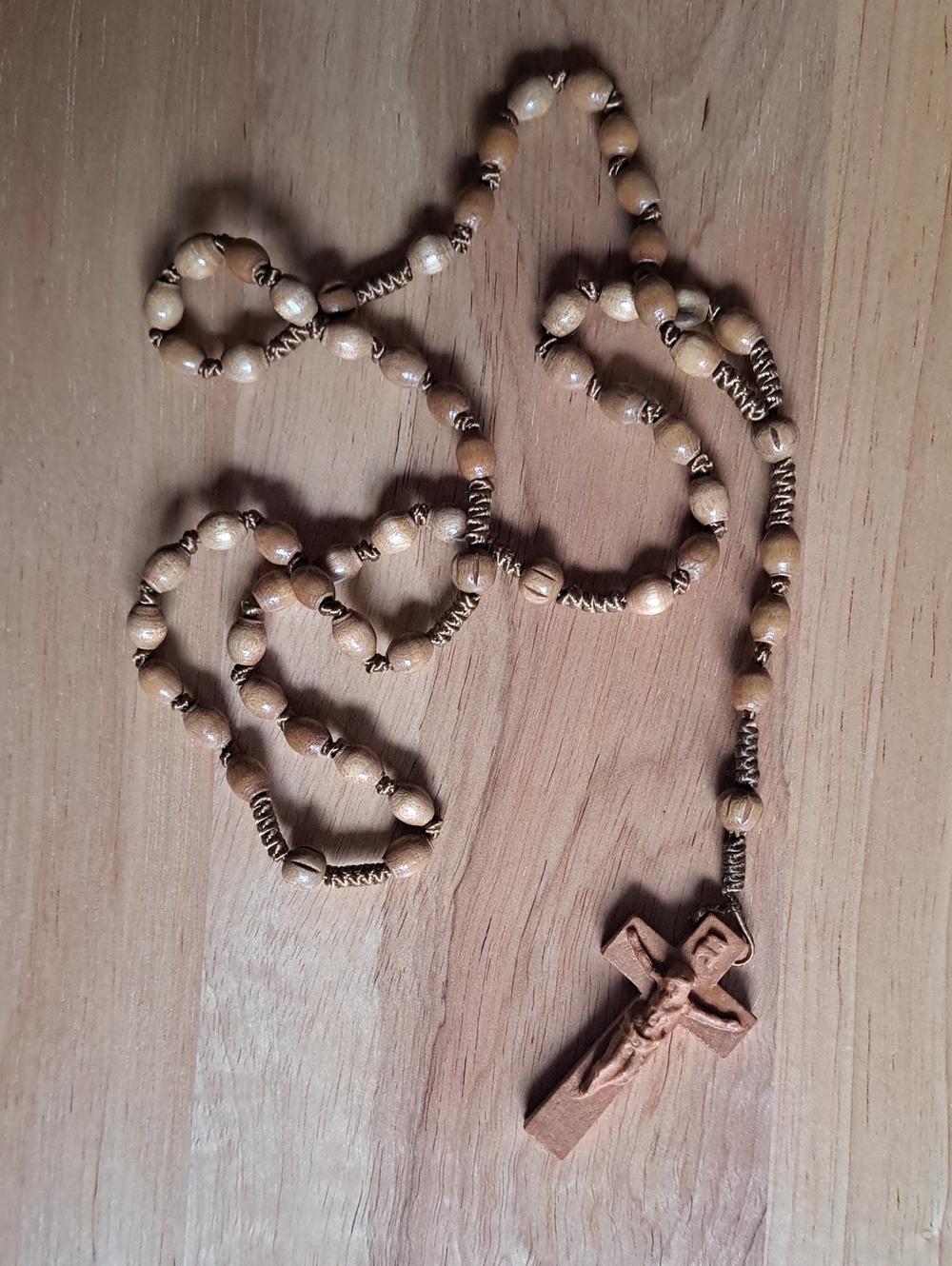 Vintage German Wooden Rosary